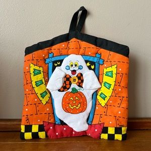 Vintage B&D Halloween Ghost and Pumpkin Potholder